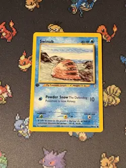 Pokemon Card Swinub 79/111 Neo Genesis FIRST EDITION - (LP) #2 - Image 1