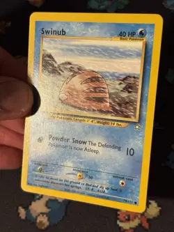 Pokemon Card Swinub 79/111 Neo Genesis FIRST EDITION - (LP) #2 - Image 2