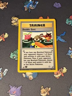 Pokemon Card Double Gust 100/111 Neo Genesis FIRST EDITION - (HP) - Image 1