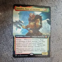 MTG Vrondiss, Rage of Ancients - Extended Art Forgotten Realms Commander - Image 1