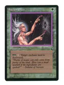 Savaen Elves - Magic the Gathering MTG - The Dark 1994 LP - Image 1