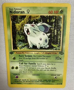 Pokemon 1st Edition Nidoran 57/64 1999 - Image 1