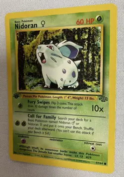 Pokemon 1st Edition Nidoran 57/64 1999 - Image 3