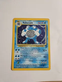Poliwrath Pokemon Card Holo WOTC 15/130 Base Set 2 Rare Original 1999 Vintage MP - Image 1