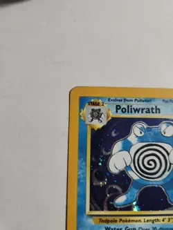Poliwrath Pokemon Card Holo WOTC 15/130 Base Set 2 Rare Original 1999 Vintage MP - Image 2