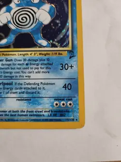 Poliwrath Pokemon Card Holo WOTC 15/130 Base Set 2 Rare Original 1999 Vintage MP - Image 4