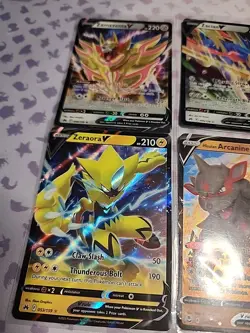 ×6 V Card Lot Pokemon Tcg CROWN ZENITH SILVER TEMPEST - Image 2