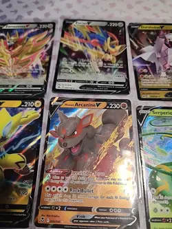 ×6 V Card Lot Pokemon Tcg CROWN ZENITH SILVER TEMPEST - Image 3