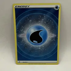 Pokemon Water Energy (Texture Full Art) - Crown Zenith #154/159 - LP Tcg Card - Image 1