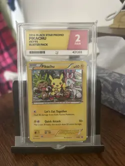 Pokemon Pikachu TCG XY95 Rare Black Star Promo Holo Card ACE Graded 2 - Image 1