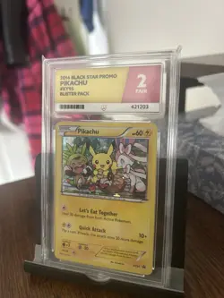Pokemon Pikachu TCG XY95 Rare Black Star Promo Holo Card ACE Graded 2 - Image 2