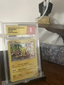Pokemon Pikachu TCG XY95 Rare Black Star Promo Holo Card ACE Graded 2 - Image 3
