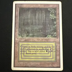 1x HP Bayou Unlimited MTG Magic: The Gathering Dual Land Card EDH Vintage - Image 1