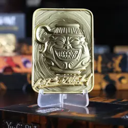 Yu-Gi-Oh! Fanattik Metal Card Metall Karte Barren 24K Gold Plated Pot of Greed - Image 1