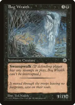 MTG - Bog Wraith - Portal - X1 - (NM) - - Image 1