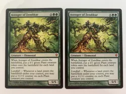 Avenger of Zendikar 2 x Commander 2013 MTG LP - Image 1
