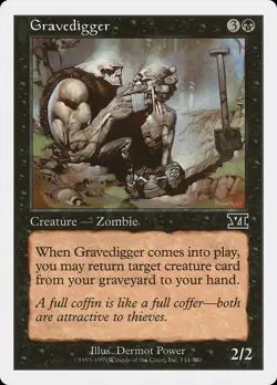 MTG - Gravedigger - Classic Sixth Edition - X1 - (LP) - - Image 1