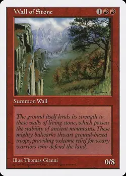MTG - Wall of Stone - Fifth Edition - X1 - (LP) - - Image 1