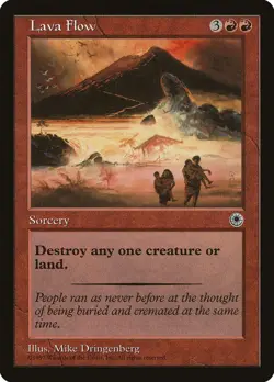 MTG - Lava Flow - Portal - X1 - (NM) - - Image 1