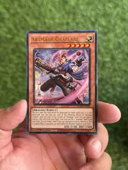 Yugioh Artmage Graflare DUAD-EN010 Duelist's Advance 1st Edition - Image 1