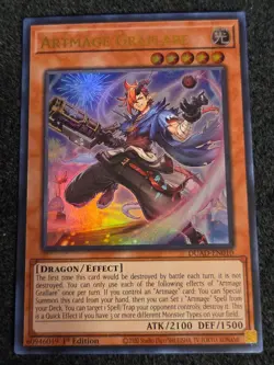 Yugioh Artmage Graflare DUAD-EN010 Duelist's Advance 1st Edition - Image 1