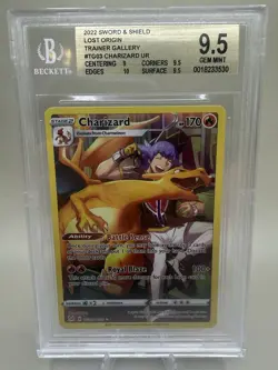 Charizard TG03/TG30 Swsh11: Lost Origin Trainer Gallery Holo BGS 9.5 Pokemon - Image 1
