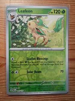 Leafeon 005/131 Pokemon Prismatic Evolutions Reverse Holo - Image 1