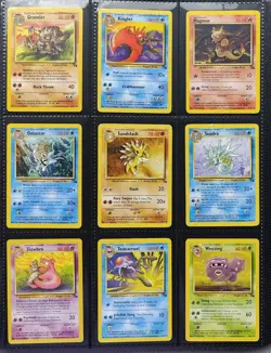 Complete Fossil Set Pokemon Cards 62/62 WOTC TCG 1999 Dragonite, Zapdos, Moltres - Image 5