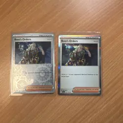 Pokemon Paldea Evolved 172/193 Boss's Orders Reverse Holo & Holo Rare Bundle - Image 1
