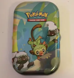Grookey EMPTY Pokemon Galar Pals Mini Tin and Artwork - Image 1