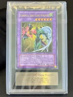 ARS 9 E-Hero Flame Wingman TLM-AE035 1st Edition Ultimate Rare YuGiOh English - Image 1