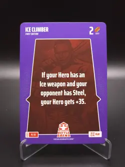 Ice Climber 2025 Bo Jackson Battle Arena Alpha Update Play Card #PL-93 - Image 1