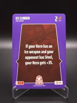 Ice Climber 2025 Bo Jackson Battle Arena Alpha Update Play Card #PL-93 - Image 5