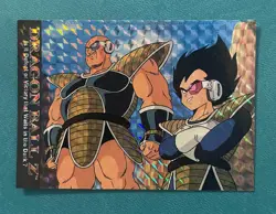 1996 Dragon Ball Z Card #08 Vegeta and Nappa Holo Foil CCG TCG - Image 1