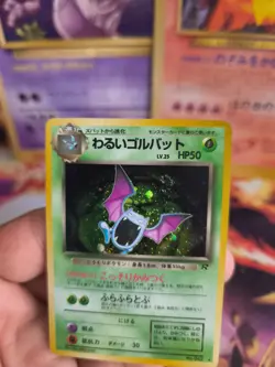 Pokemon Karte Card DARK Golbat Team Rocket Gang 1997 Holo Wotc Exc-NM Swirl - Image 2