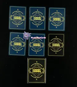 7 Pcs Jinx League of Legends - Riftbound TCG Card Chinese 2025 - Image 2