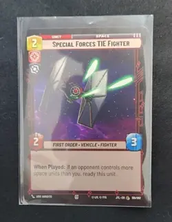 Special Forces TIE Fighter 163/262 Star Wars Unlimited TCG Card JTL Near Mint NM - Image 1
