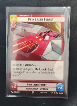 Twin Laser Turret 172/262 Star Wars Unlimited TCG Card JTL Near Mint NM - Image 1