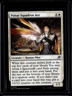 Pulsar Squadron Ace - 28 - EOE - NM - MTG Magic the Gathering - Image 1