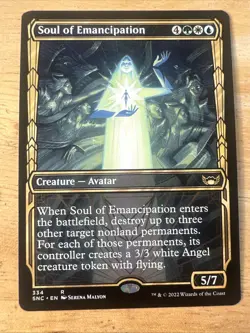 Soul of Emancipation (Showcase) #334 (NM) Streets New Capenna SNC Magic MTG - Image 1