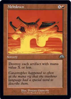 Meltdown (Retro Frame) Modern Horizons 3 - Magic MTG NM - Image 1