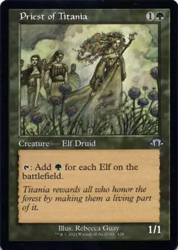 Priest of Titania (Retro Frame) Modern Horizons 3 - Magic MTG NM - Image 1