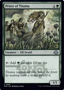 Priest of Titania Modern Horizons 3 - Magic MTG NM - Image 1