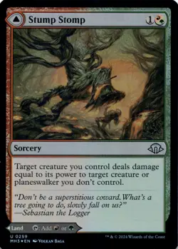 Stump Stomp (Foil) Modern Horizons 3 - Magic MTG NM - Image 1
