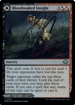 Bloodsoaked Insight (Foil) Modern Horizons 3 - Magic MTG NM - Image 1