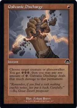 Galvanic Discharge (Retro Frame) Modern Horizons 3 - Magic MTG NM - Image 1