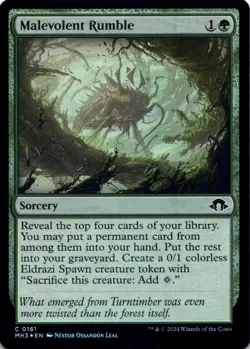 Malevolent Rumble (Foil) Modern Horizons 3 - Magic MTG NM - Image 1