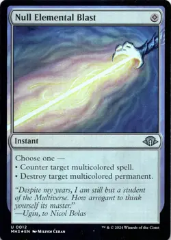 Null Elemental Blast (Foil) Modern Horizons 3 - Magic MTG NM - Image 1