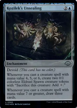 Kozilek's Unsealing (Foil) Modern Horizons 3 - Magic MTG NM - Image 1