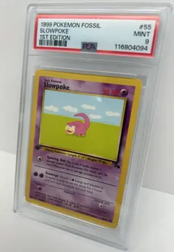 1999 Pokemon Fossil Slowpoke 1st Edition 55/62 PSA 9 - Image 2